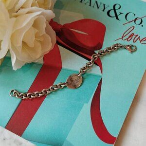 Tiffany & Co. Oval Tag Sterling Silver Bracelet
